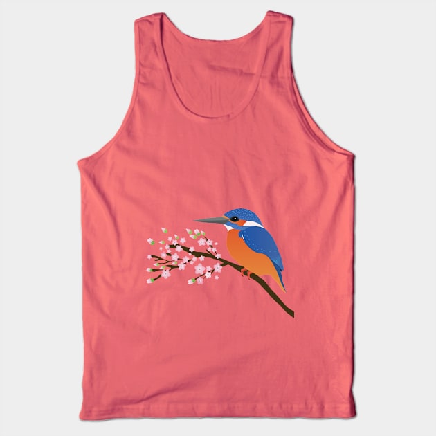 The kingfisher digital drawing Tank Top by Bwiselizzy